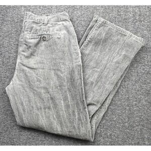 Polo Ralph Lauren Mens Gray Corduroy Pleated Chino Pants Sz 36x32 Vtg USA Talon